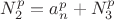 $N_2^p=a_n^p+N_3^p$