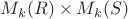 $M_k(R)\times M_k(S)$