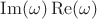 $\operatorname{Im}(\omega) и \operatorname{Re}(\omega)$ $\operatorname{Im}(\omega) и \operatorname{Re}(\omega)$
