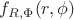 $f_{R, \Phi}(r, \phi)$