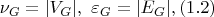 $$\nu_G = |V_G|, \ \varepsilon_G = |E_G|, (1.2)$$