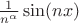 $ \frac{1}{n^\alpha}\sin (nx)$