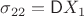 $\sigma_{22}=\mathsf DX_1$