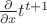 $\frac{\partial}{\partial x} t^{t+1}$