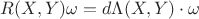 $R(X,Y)\omega=d\Lambda(X,Y)\cdot\omega$ $R(X,Y)\omega=d\Lambda(X,Y)\cdot\omega$