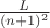 $\frac L{(n+1)^2}$