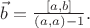 $\vec b = \frac{[a, b]}{(a, a) -1}.$