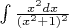$\int \frac{x^2dx}{(x^2 + 1)^2}$