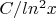 $C/ln^2 x$