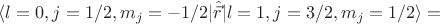 $\langle l=0,j=1/2, m_j=-1/2 \rvert \hat{\vec{r}}\lvert  l=1,j=3/2,m_j=1/2\rangle=$