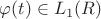 $\varphi(t) \in L_1(R)$