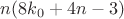 $n(8k_0+4n-3)$
