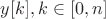 $y[k], k \in [0, n]$