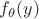 $f_{\theta}(y)$