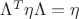 $\Lambda^T\eta\Lambda=\eta$