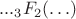 $..._3 F_2(\ldots)$