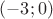 $(-3; 0)$