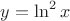 $y=\ln^2x$