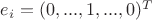 $e_i = (0,...,1,...,0)^T$