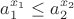 $a_1^{x_1}\le a_2^{x_2}$