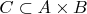 $C \subset A \times B$