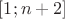 $[1;n+2]$