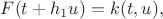 $F(t+h_1 u)=k(t,u),$