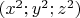$(x^2;y^2;z^2)$