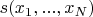 $s(x_1,...,x_N)$