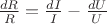 $\frac{dR}{R}=\frac{dI}{I}-\frac{dU}{U}$