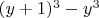 $(y+1)^3-y^3$