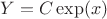 $Y=C\exp(x)$