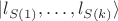 $|l_{S(1)},\dots,l_{S(k)}\rangle$