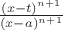 $\frac{(x - t)^{n+1}}{(x - a)^{n+1}}$ $\frac{(x - t)^{n+1}}{(x - a)^{n+1}}$