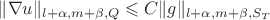 $\|\nabla u\|_{l+\alpha, m+\beta,Q}\leqslant C \|g\|_{l+\alpha, m+\beta,S_T}$