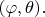 $(\varphi,\theta).$