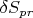 $ \delta S_{pr} $