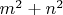 $m^2+n^2$