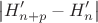 $$\left\lvert H&rsquo;_{n+p} - H&rsquo;_n\right\rvert$$