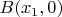$B(x_1, 0)$