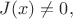 $J(x) \neq0,$