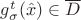 $g^t_\sigma(\hat x)\in \overline D$