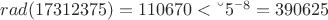 $ rad(17∙31∙2∙3∙7∙5) = 110670 <〖 5〗^8= 390625$