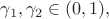 $\gamma_1, \gamma_2 \in (0,1),$
