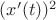 $(x'(t))^2$