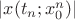 $|x(t_{n};x_{0}^{n})|$