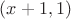 $(x+1,1)$