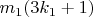 $m_1(3k_{1}+1)$