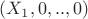 $(X_1,0,..,0)$