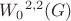 $\[{W_0}^{2,2}(G)\]$
